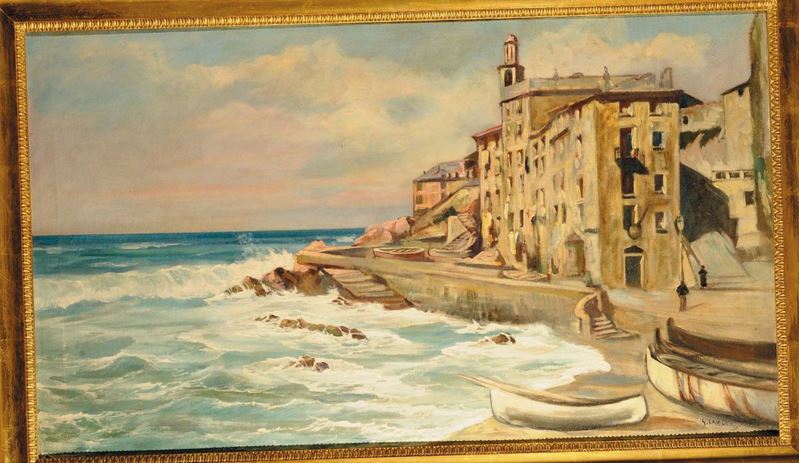 Giuseppe Caselli (1893-1976) Boccadasse  - Auction 19th and 20th Century Paintings - Cambi Casa d'Aste