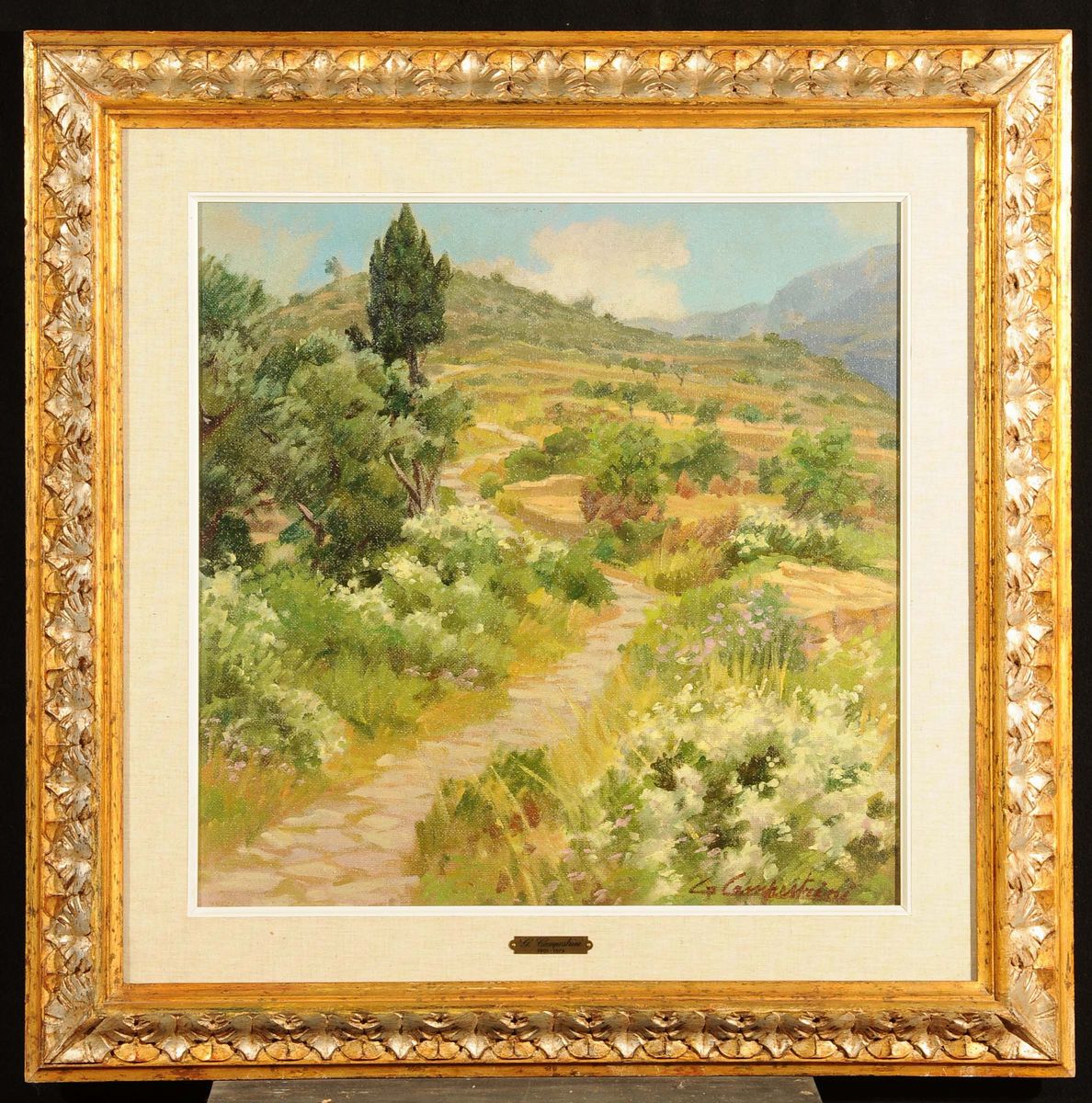 Gianfranco Campestrini ( 1901 - 1979 )lungo il Sentiero