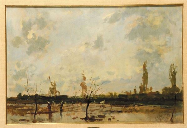 Emilio Gola (1851-1923) Paesaggio