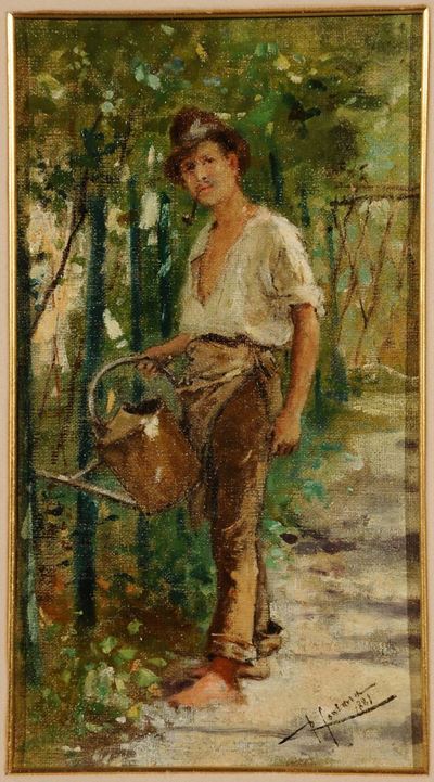 Roberto Fontana (1844-1907)contadino, 1881