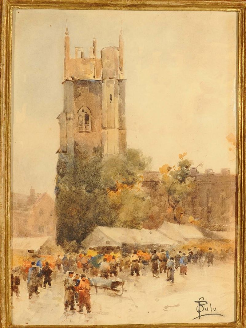 Paolo Sala ( 1859 - 1924 ) Londra  - Auction Antique and Old Masters - Cambi Casa d'Aste