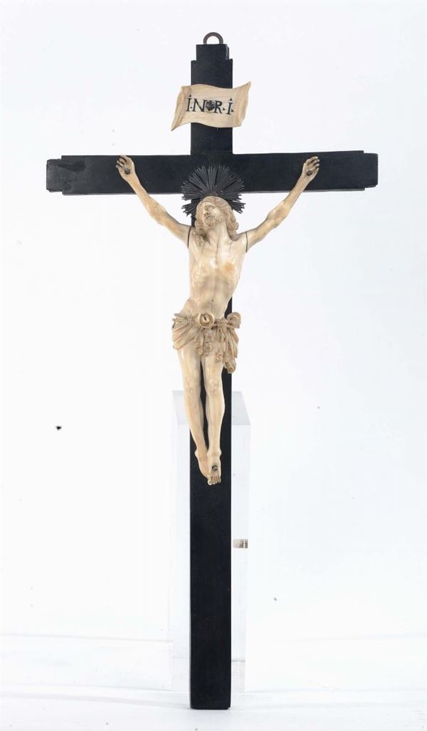 Crocifisso in avorio, XIX secolo