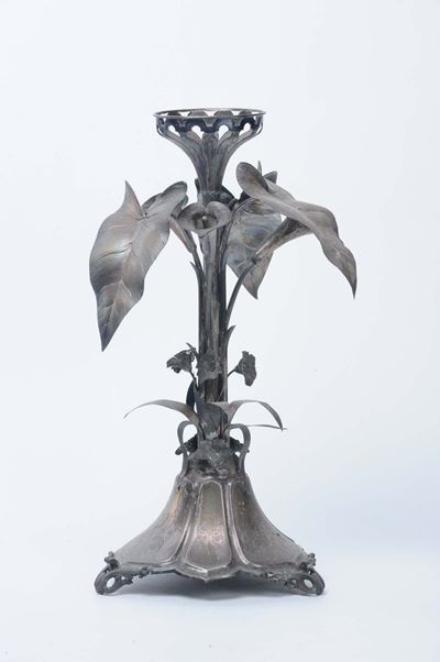Centrotavola in Argento, Punzoni Mauriziani, Fine XIX Secolo
