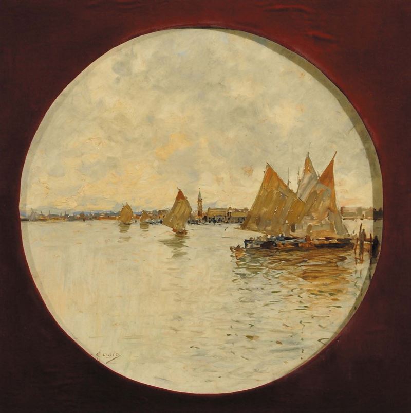 Angelo Costa (1858-1911) Marina Veneziana  - Auction 19th and 20th Century Paintings - Cambi Casa d'Aste