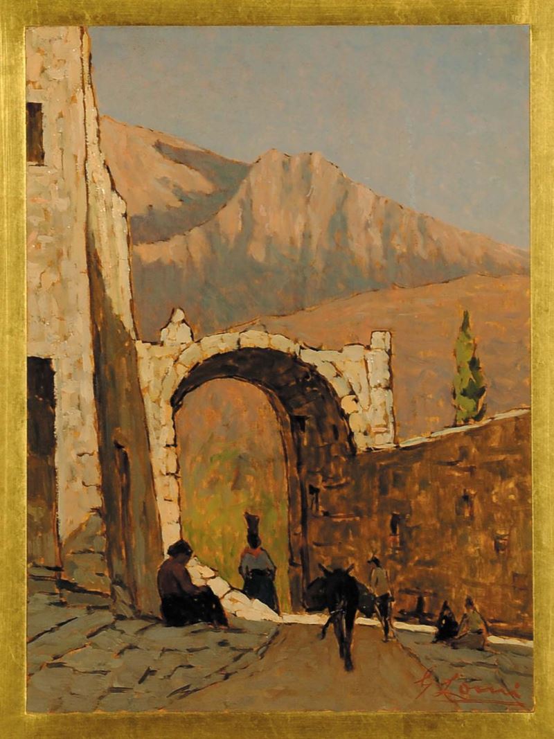 Giovanni lomi (1889-1969) Vecchi ruderi in Ciociaria, 1930  - Auction 19th and 20th Century Paintings - Cambi Casa d'Aste