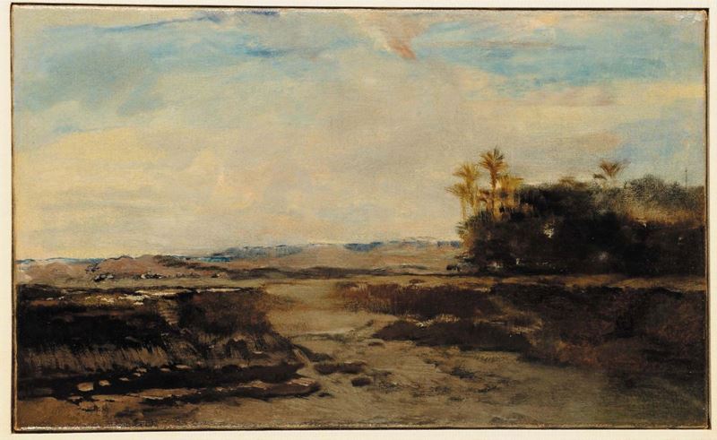 Alberto Pasini (1826-1899) Paesaggio  - Asta Dipinti del XIX e XX secolo - Cambi Casa d'Aste