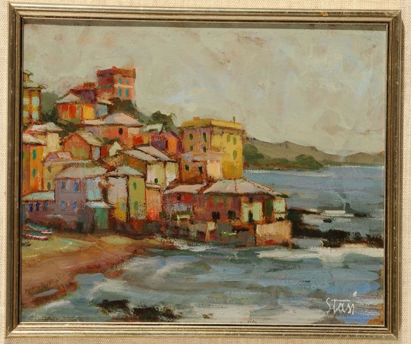 Fortunato Stasi (1913) Case a Boccadasse  - Auction Antique and Old Masters - Cambi Casa d'Aste