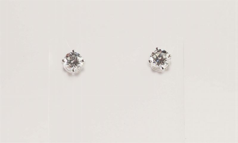 Orecchini di diamanti  - Asta Argenti e Gioielli Antichi e Contemporanei - Cambi Casa d'Aste