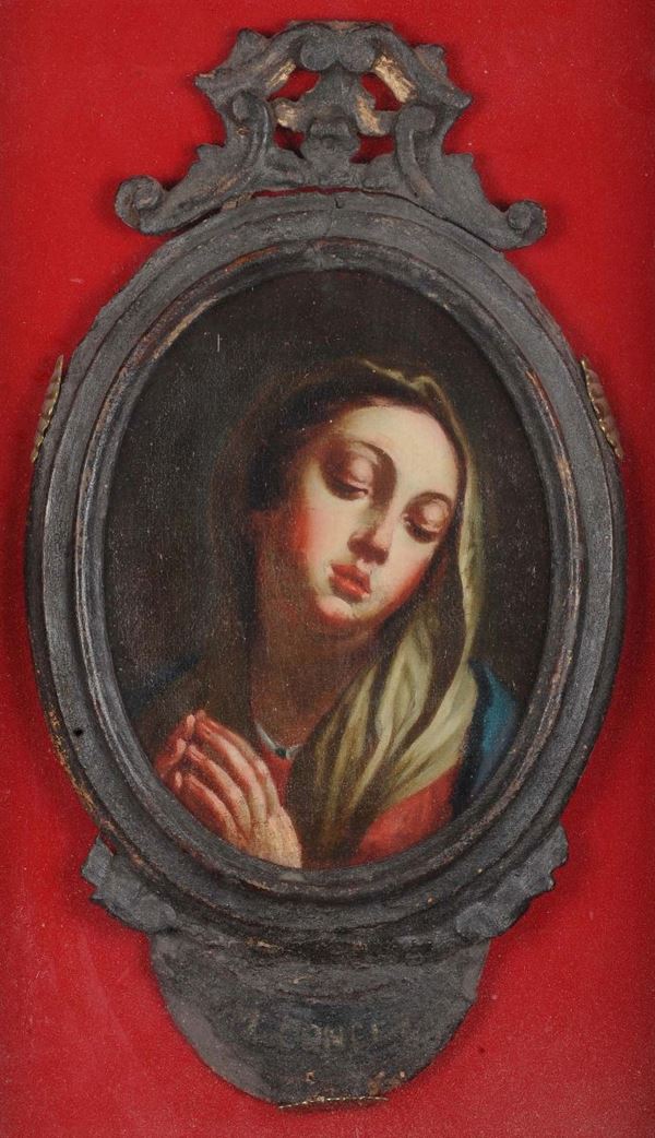 Ovale con Madonna in preghiera