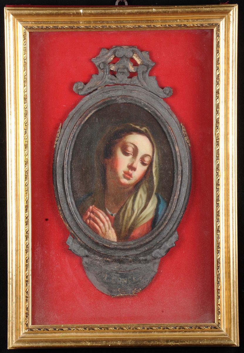 Ovale con Madonna in Preghiera