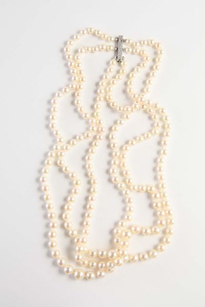 Collana di Perle a Tre Fili