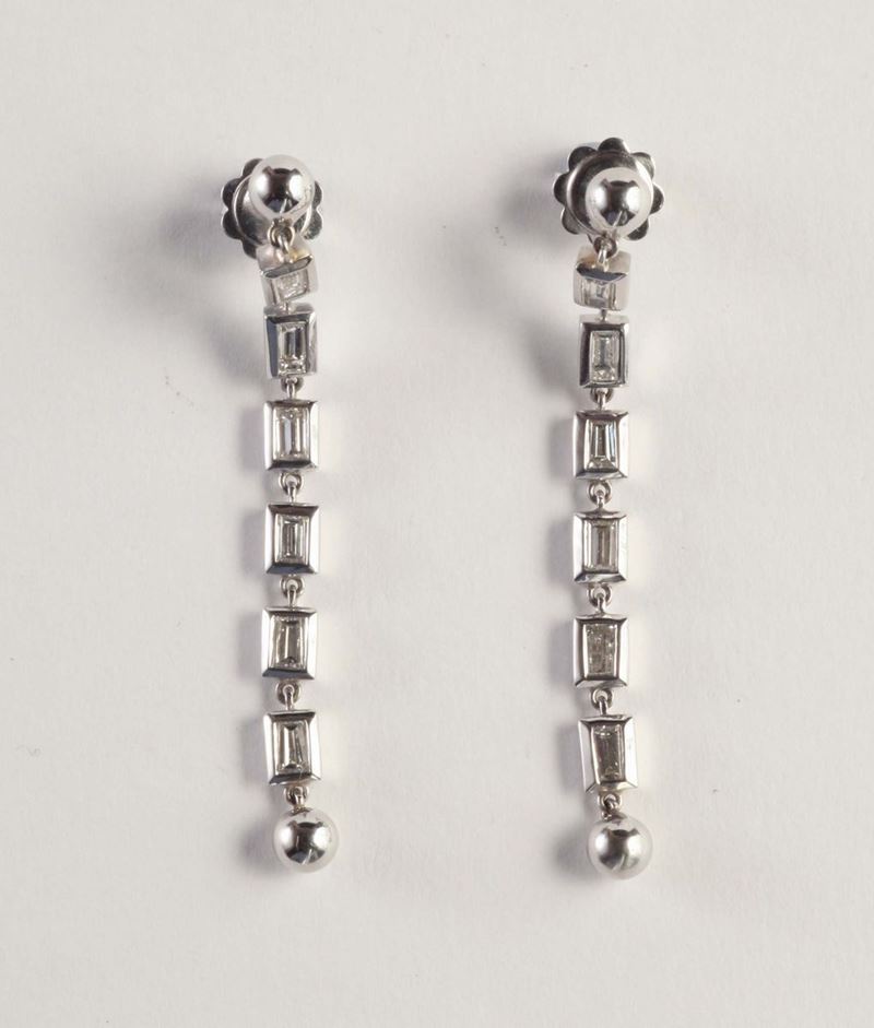 Orecchini pendenti  - Asta Argenti e Gioielli Antichi e Contemporanei - Cambi Casa d'Aste