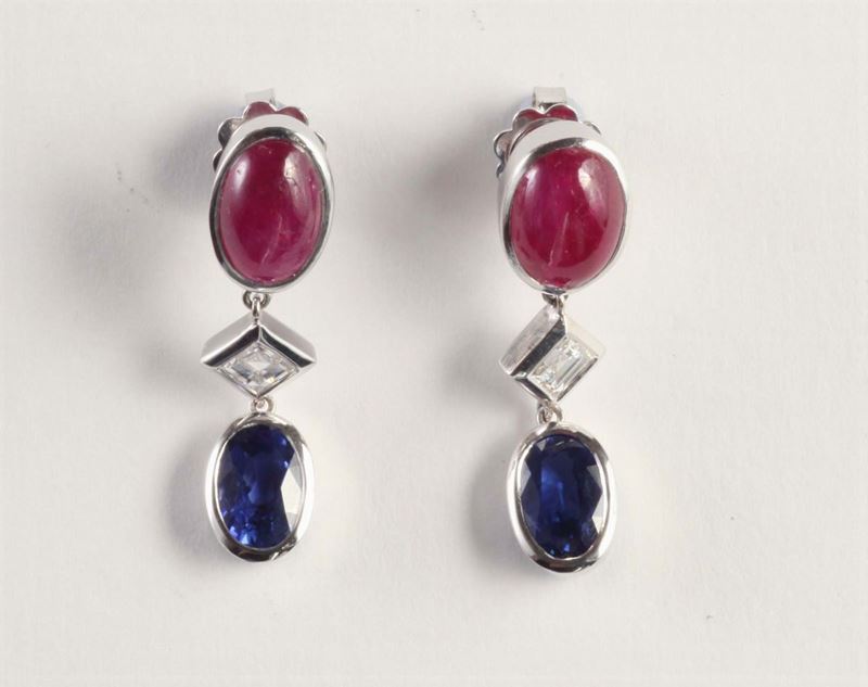 Orecchini pendenti  - Asta Argenti e Gioielli Antichi e Contemporanei - Cambi Casa d'Aste