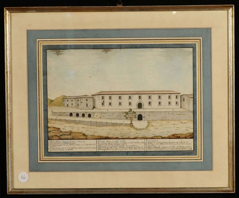 Anonimo della fine del XVIII secolo Cantina vinaria  - Asta Antiquariato e Dipinti Antichi - Cambi Casa d'Aste