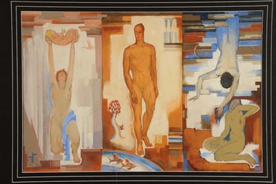 Luigi Bonazza (1877-1965), Attribuito Ale Tre Età Dell’uomo