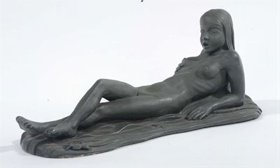 Terracotta Raffigurante Figura Femminile Sdraiata Mga Genova