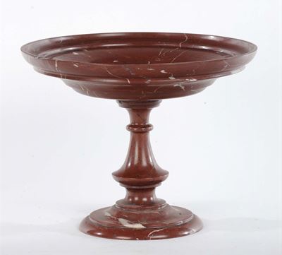 Alzata in Marmo Rosso, Verona XIX Secolo