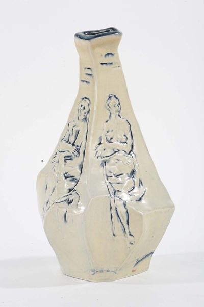 Vaso Ceramica Richard con Figure