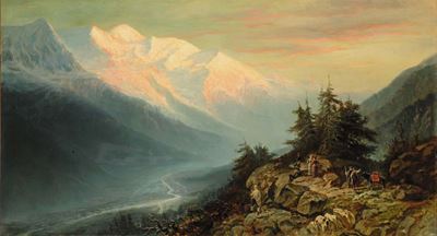Anonimo della Fine del XIX Secoloscalatori al Monte Bianco, 1888
