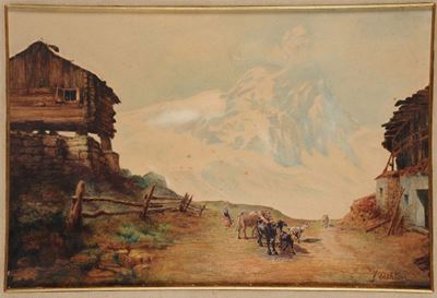 Federico Ashton (1836/40-1904)ai Piedi del Cervino