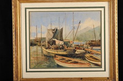 Vittorio Nattino (1890-1971)porto di Camogli
