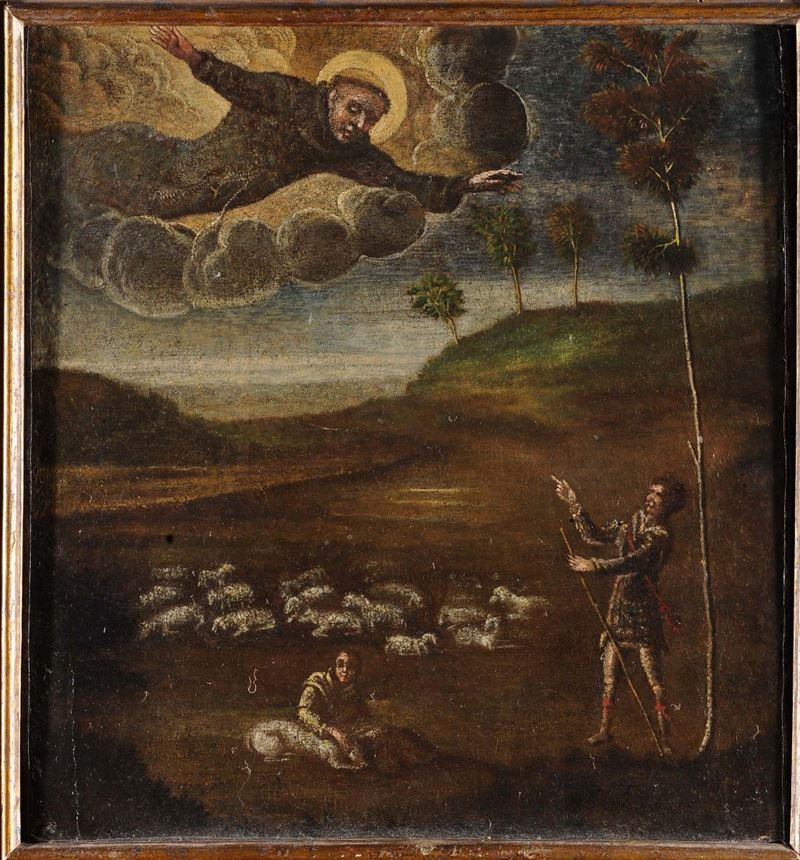 Anonimo della fine del XVIII secolo Scena religiosa  - Asta Antiquariato e Dipinti Antichi - Cambi Casa d'Aste