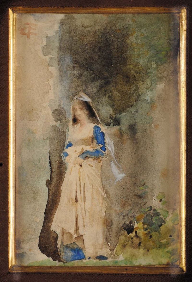 Tranquillo Cremona (1837-1878) Figure  - Auction 19th and 20th Century Paintings - Cambi Casa d'Aste