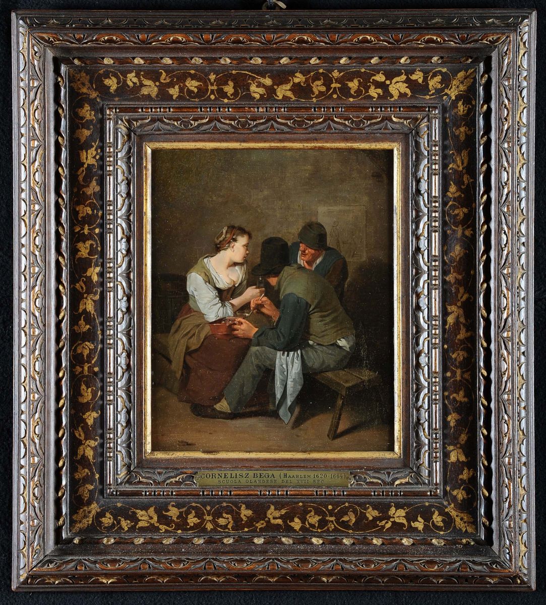 Cornelis Bega (1631/32-1664)interno con Figure