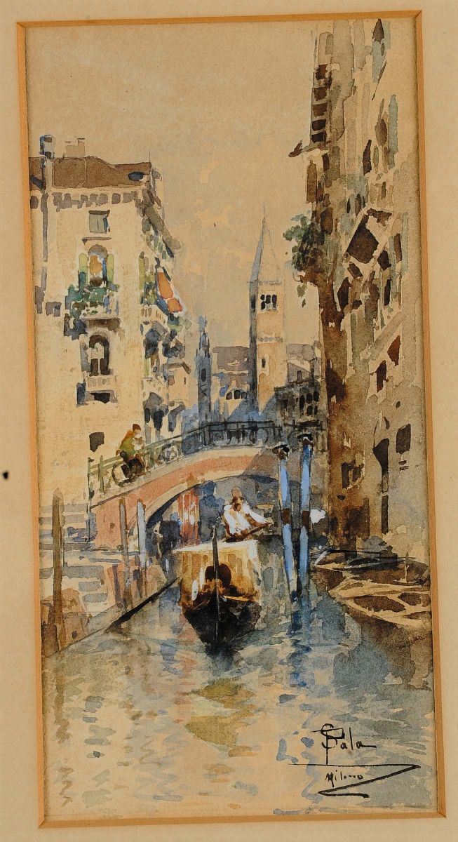 Paolo Sala (1859-1924) Venezia  - Asta Dipinti del XIX e XX secolo - Cambi Casa d'Aste