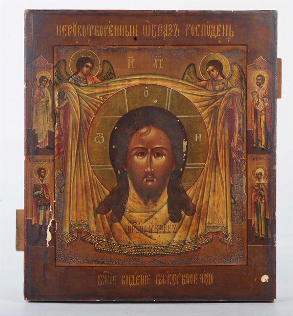 Icona raffigurante Cristo, Russia XIX secolo