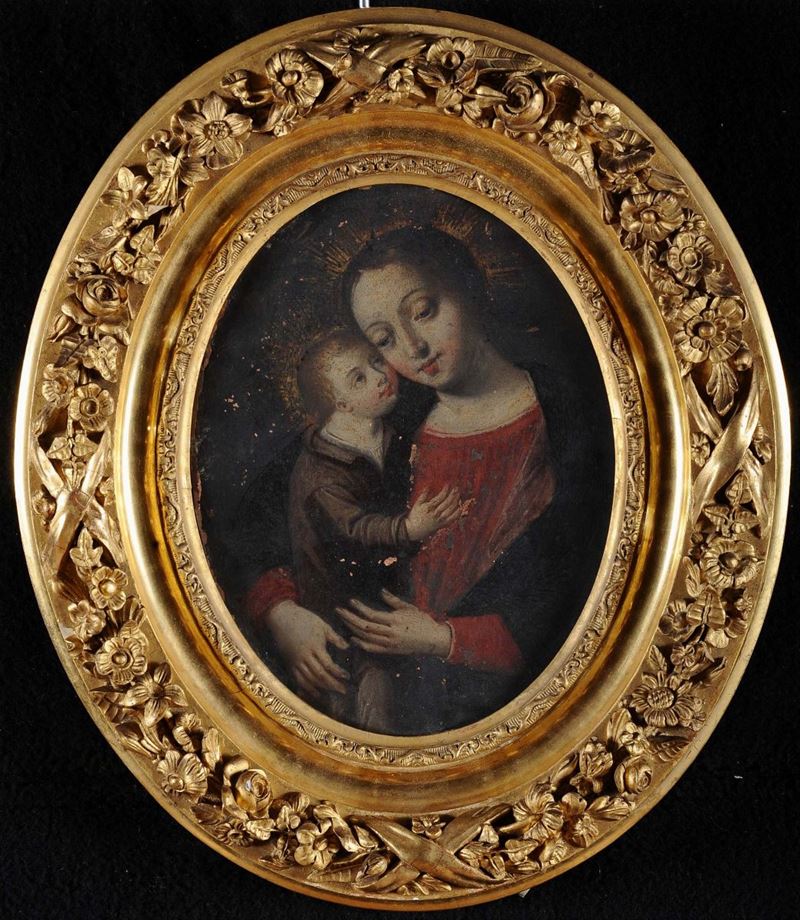 Scuola del XVIII secolo Madonna con Bambino  - Auction Antique and Old Masters - Cambi Casa d'Aste