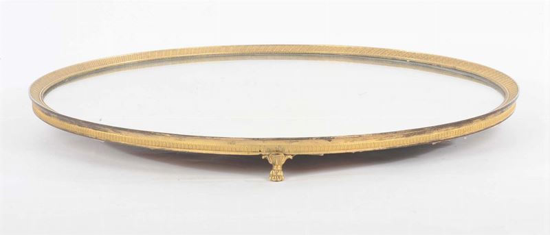 Centrotavola circolare in bronzo dorato, XIX secolo  - Auction Antique and Old Masters - Cambi Casa d'Aste