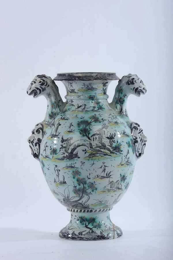 Idria in maiolica, Savona XVIII secolo