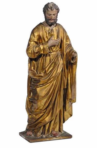 Scultura in Cartapesta Raffigurante Santo, XVIII Secolo