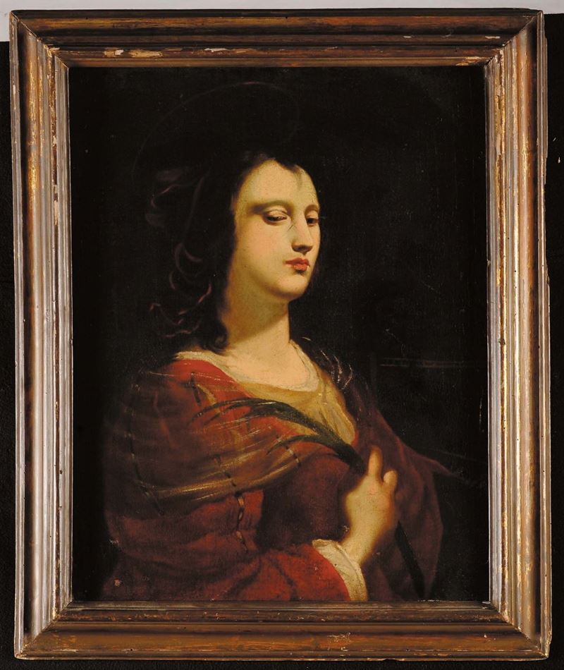 Scuola del XVIII secolo Santa Lucia  - Auction Antique and Old Masters - Cambi Casa d'Aste