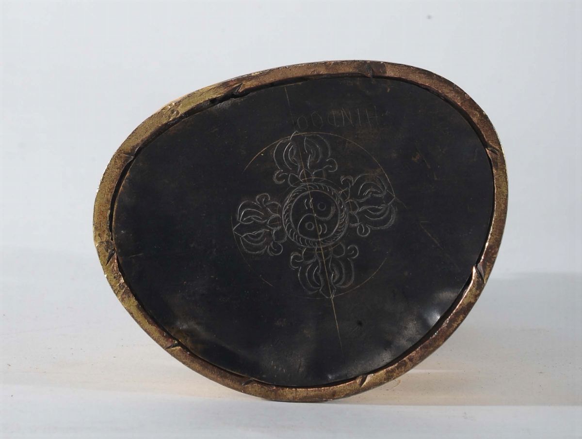 Amitayus in Bronzo Dorato Seduto su Fiore di Loto, Cina Dinastia Qing, XVIII Secolo
