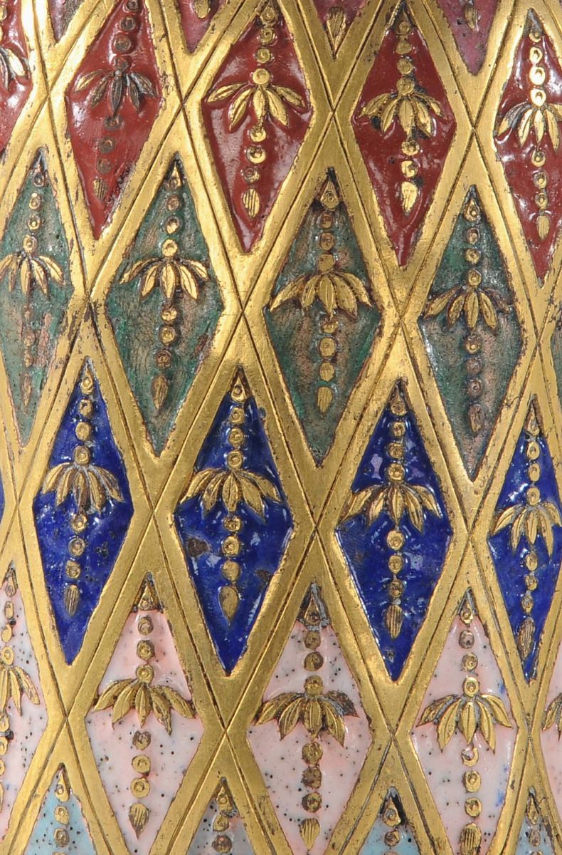 Loan in Rame Dorato e Champlevè, Cina Dinastia Qing, XVIII Secolo