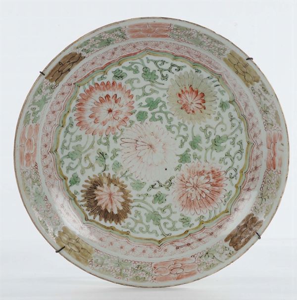 Piatto in porcellana, Cina marchio Losanga Pa Pao