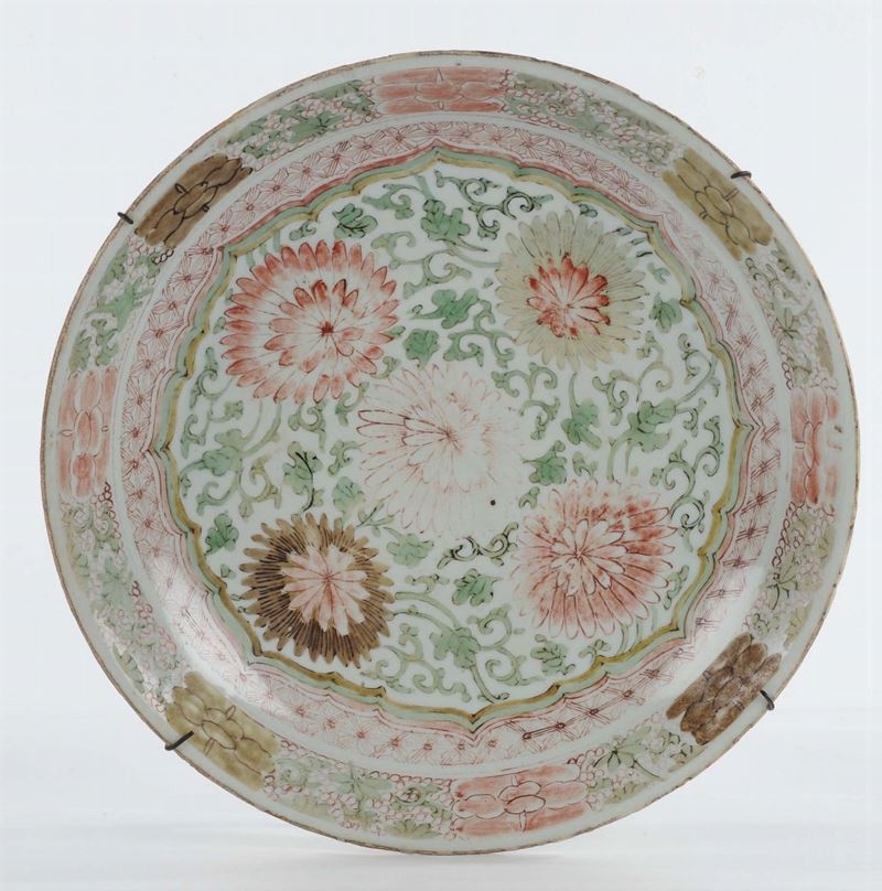 Piatto in porcellana, Cina marchio Losanga Pa Pao  - Auction Antique and Old Masters - Cambi Casa d'Aste