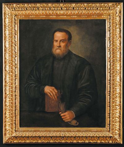 Lorenzo Lotto (venezia 1480 - Loreto 1556), Ambito Diritratto di Gentiluomo