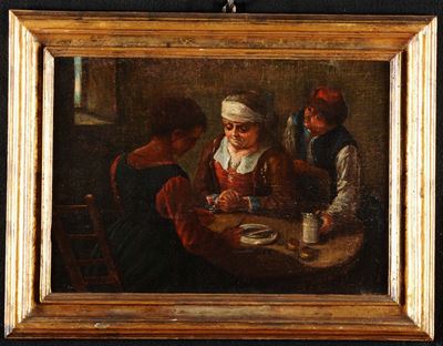 Scuola Ligure del XVIII Secolointerno con Figure