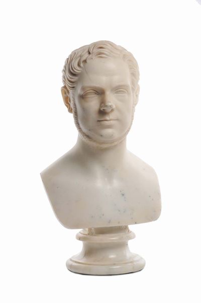 Rinaldo Rinaldi (padova 1793 - Roma 1874)busto Virile, 1845