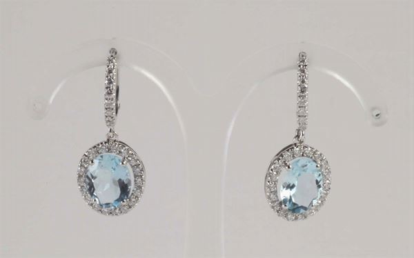 Orecchini con acquamarina