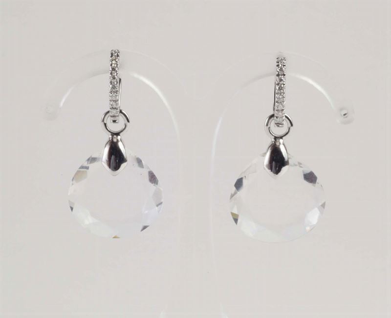 Orecchini con cristallo di Rocca  - Asta Argenti e Gioielli Antichi e Contemporanei - Cambi Casa d'Aste