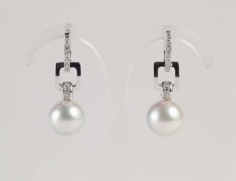 Orecchini con perle  - Asta Argenti e Gioielli Antichi e Contemporanei - Cambi Casa d'Aste