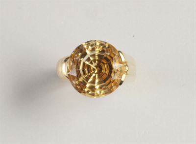 Anello con Quarzo Citrino