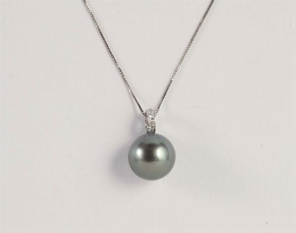 Pendente con perla Tahiti