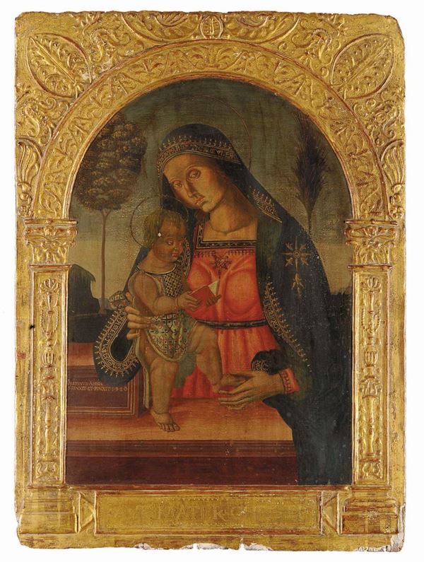 Giustino Cristofani Madonna con Bambino
