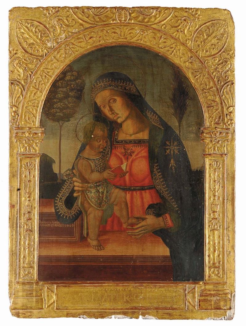 Giustino Cristofani Madonna con Bambino  - Auction Antique and Old Masters - Cambi Casa d'Aste