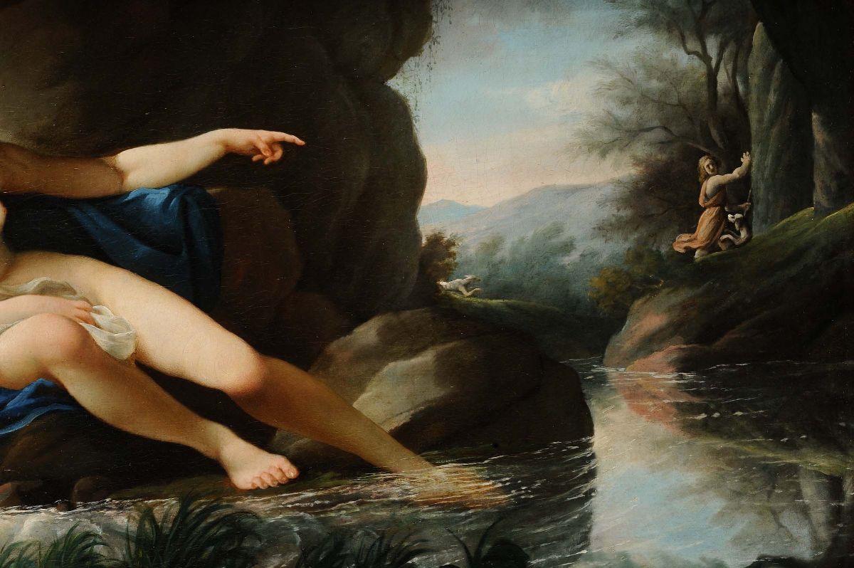 Scuola Romana del XVIII Secolodiana Entro Paesaggio
